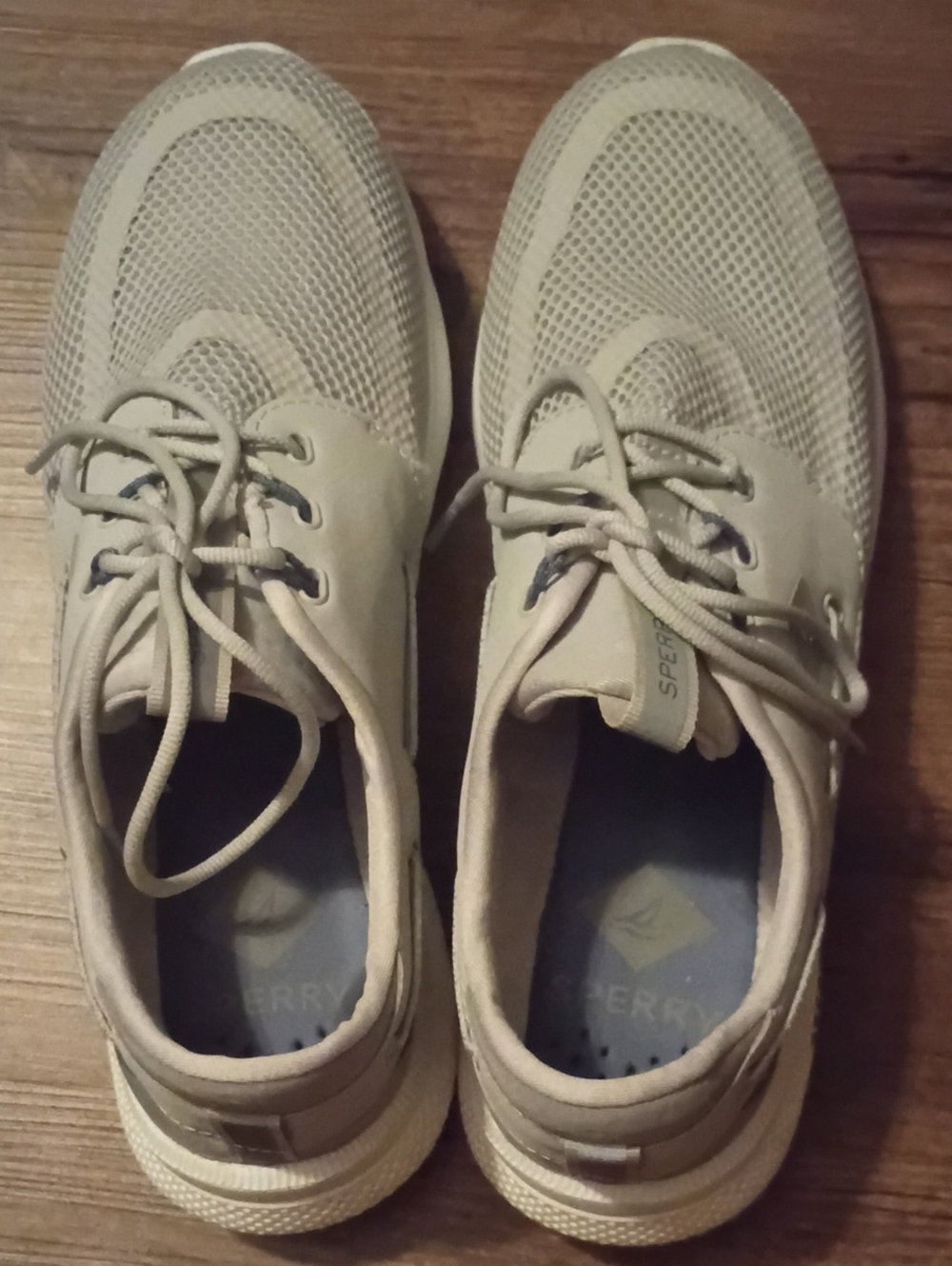 Sperry Men’s Grey Mesh Lace-Up Boat Sneakers